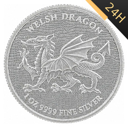 SREBRNA MONETA WELSH DRAGON NIUE 1 oz 24H VM