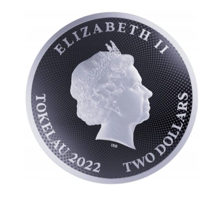 SREBRNA MONETA TOKELAU - HIBERNIA 2022 1 oz 24H VM