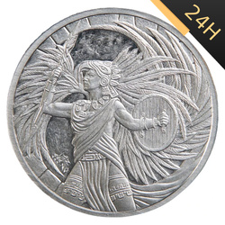 SREBRNY MEDAL EAGLE WARRIOR AZTEC 1 oz 24H VM