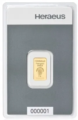 Sztaba złota ARGOR-HERAEUS/HERAEUS Kinebar 2 g