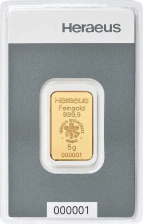 Sztaba złota ARGOR-HERAEUS/HERAEUS Kinebar 5 g
