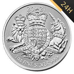 SREBRNA MONETA KRÓLEWSKIE HERBY 1 oz 24H VM