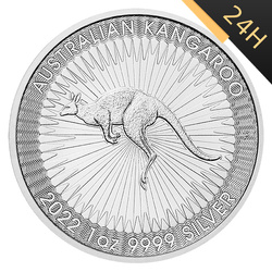 SREBRNA MONETA AUSTRALIJSKI KANGUR 1 oz 24H LOSOWY ROCZNIK VM