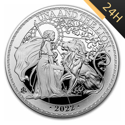 SREBRNA MONETA UNA AND THE LION 2022 2 oz 24H