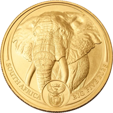 ZŁOTY SŁOŃ - WIELKA PIĄTKA AFRYKI LOSOWY ROCZNIK 1 oz