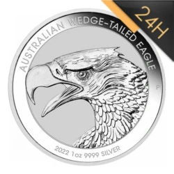 SREBRNA MONETA AUSTRALIAN WEDGE-TAILED EAGLE LOSOWY ROCZNIK 1 oz 24H VM
