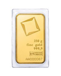 Sztaba złota LBMA 250 g minted